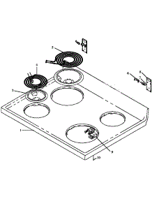 04 - Main Top Assy parts for Amana Range SNE26CB / P1142425NW from AppliancePartsPros.com