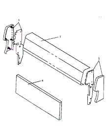 02 - Fixed Panel & Backguard Assy parts for Amana Range SNE26CB / P1142425N from AppliancePartsPros.com
