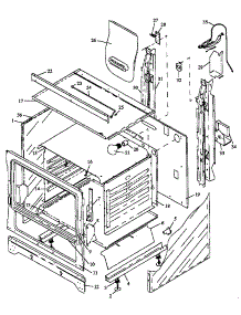 03 - Cabinet Section parts for Amana Range SNK26AA / P1142397NW from AppliancePartsPros.com