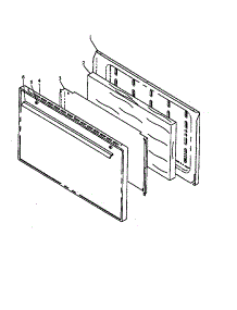 06 - Solid Pan Door parts for Amana Range SNP26AA0 / P1143505N W from AppliancePartsPros.com