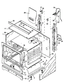 03 - Cabinet Assy parts for Amana Range SNP26AH0 / P1143160N from AppliancePartsPros.com