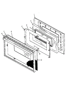 05 - Oven Door Assy parts for Amana Range SNP26CB / P1142398NWL from AppliancePartsPros.com