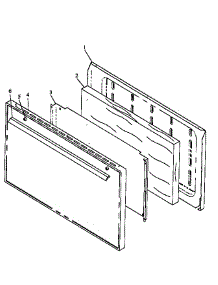06 - Solid Panel Oven Door Assy parts for Amana Range SNP26ZZ0 / P1142993N from AppliancePartsPros.com