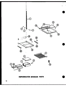11 - Ref Interior Parts parts for Amana Refrigerator SP19B-A / P7332046W A from AppliancePartsPros.com
