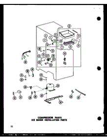 02 - Comp Parts Ice Maker Installation Parts parts for Amana Refrigerator SP19C-C / P7390002W C from AppliancePartsPros.com