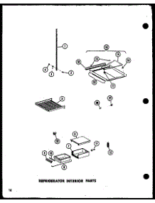 11 - Ref Interior Parts parts for Amana Refrigerator SP19E-L / P7487002W L from AppliancePartsPros.com