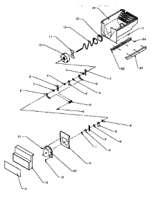 02 - Crushed Ice Bucket parts for Amana Refrigerator SPD25AW / P1162435W W from AppliancePartsPros.com