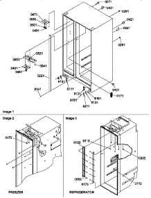 02 - Cabinet Parts parts for Amana Refrigerator SPD25TE / P1303505W E from AppliancePartsPros.com