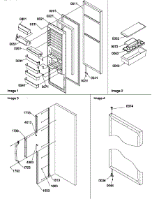11 - Ref Door And Accessories parts for Amana Refrigerator SPD25TE / P1303505W E from AppliancePartsPros.com