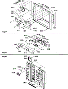 07 - Ice & Water Cav / Elec Brkt / & Toe Grille parts for Amana Refrigerator SPD25TW / P1303505W W from AppliancePartsPros.com