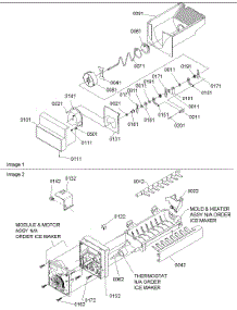 07 - Ice Bucket Auger & Ice Maker Parts parts for Amana Refrigerator SPD26VL / P1315210W L from AppliancePartsPros.com