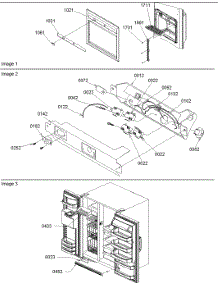 04 - Facade Dispenser Cover, Elect Brkt Assy parts for Amana Refrigerator SPD26VW / P1315210W W from AppliancePartsPros.com