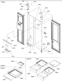 11 - Refrigerator / Freezer Lights And Hinges parts for Amana Refrigerator SPD26VW / P1315210W W from AppliancePartsPros.com