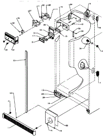 16 - Ref / Fz Controls And Cabinet Parts parts for Amana Refrigerator SPD27Q2W / P1181316W W from AppliancePartsPros.com