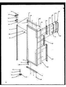13 - Ref Door Hinge And Trim Parts parts for Amana Refrigerator SQD20NW / P1162507W W from AppliancePartsPros.com