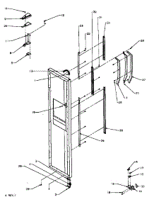 06 - Fz Door Hinge And Trim Parts parts for Amana Refrigerator SQD22NW / P1181301W W from AppliancePartsPros.com