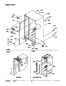 02 - Cabinet Parts parts for Amana Refrigerator SQD23VL / P1315302W L from AppliancePartsPros.com