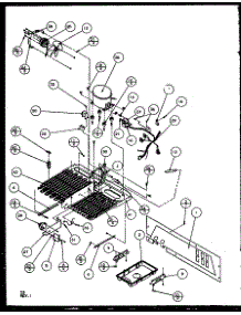 11 - Machine Compartment - Pan Comp parts for Amana Refrigerator SQD25MB4E / P1153405W E from AppliancePartsPros.com
