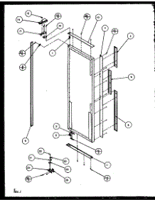 12 - Ref Door parts for Amana Refrigerator SQD25MB4L / P1153405W L from AppliancePartsPros.com