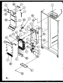 04 - Evap And Air Handling parts for Amana Refrigerator SQD25MB4W / P1153405W W from AppliancePartsPros.com