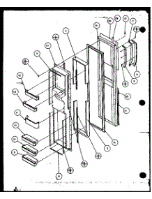 07 - Fz Door parts for Amana Refrigerator SQD25MBL / P1153402W L from AppliancePartsPros.com