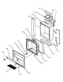 08 - Ice And Water Cavity parts for Amana Refrigerator SQD25NL / P1181303W L from AppliancePartsPros.com