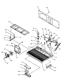 11 - Machine Compartment parts for Amana Refrigerator SQD25NL / P1181303W L from AppliancePartsPros.com