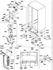 03 - Drain System, Rollers, And Evap Assy parts for Amana Refrigerator SQD25TL / P1190427W L from AppliancePartsPros.com