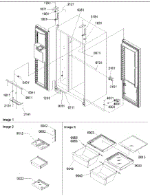 12 - Refrigerator / Freezer Lights And Hinges parts for Amana Refrigerator SQD26VE / P1315203W E from AppliancePartsPros.com