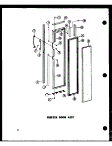 05 - Fz Door Assy parts for Amana Refrigerator SR17A / P6035002W from AppliancePartsPros.com