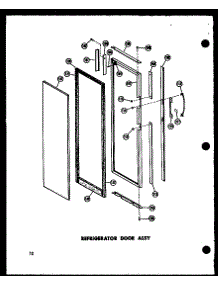 09 - Ref Door Assy parts for Amana Refrigerator SR17A-A / P6035002W A from AppliancePartsPros.com