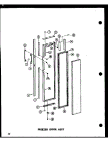 04 - Fz Door Assy parts for Amana Refrigerator SR17G-1-AG / P6020109W G from AppliancePartsPros.com
