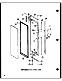 08 - Ref Door Assy parts for Amana Refrigerator SR17N / P6023002W from AppliancePartsPros.com