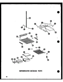 10 - Ref Interior Parts parts for Amana Refrigerator SR17N / P6023002W from AppliancePartsPros.com