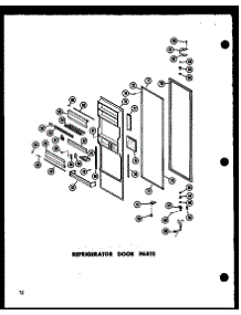 10 - Ref Door Parts parts for Amana Refrigerator SR17W / P6034041W from AppliancePartsPros.com