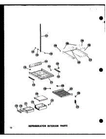 11 - Ref Interior Parts parts for Amana Refrigerator SR17W / P6034041W from AppliancePartsPros.com