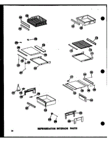 12 - Ref Interior Parts parts for Amana Refrigerator SR17W / P6034041W from AppliancePartsPros.com