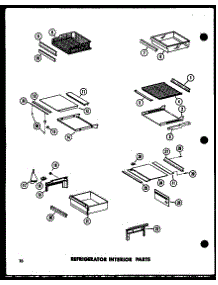 13 - Ref Interior Parts parts for Amana Refrigerator SR19C / P7390001W from AppliancePartsPros.com