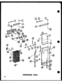 03 - Evap Parts parts for Amana Refrigerator SR19E / P7410001W from AppliancePartsPros.com