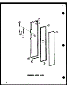 04 - Fz Door Assy parts for Amana Refrigerator SR19E / P7410001W from AppliancePartsPros.com
