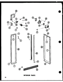 07 - Interior Parts parts for Amana Refrigerator SR19E / P7410001W from AppliancePartsPros.com