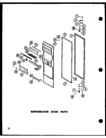 09 - Ref Door Parts parts for Amana Refrigerator SR19E / P7410001W from AppliancePartsPros.com