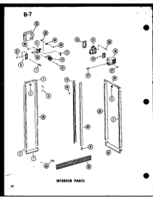 08 - Interior Parts parts for Amana Refrigerator SR19E-1-C / P7487022W C from AppliancePartsPros.com