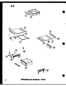 12 - Ref Interior Parts parts for Amana Refrigerator SR19E-1-G / P7487022W G from AppliancePartsPros.com