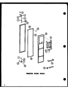 05 - Fz Door Parts parts for Amana Refrigerator SR19E-L / P7410001W L from AppliancePartsPros.com