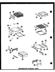 12 - Ref Interior Parts parts for Amana Refrigerator SR19N / P6020172W from AppliancePartsPros.com