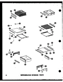 12 - Ref Interior Parts parts for Amana Refrigerator SR19W / P6034048W from AppliancePartsPros.com