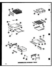 12 - Ref Interior Parts parts for Amana Refrigerator SR19W-AG / P6034008W G from AppliancePartsPros.com