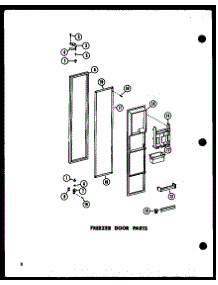 06 - Fz Door Parts parts for Amana Refrigerator SR22C-A / P7390003W A from AppliancePartsPros.com
