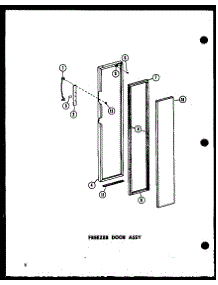 06 - Fz Door Assy parts for Amana Refrigerator SR22D / P7390013W from AppliancePartsPros.com